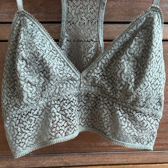 Bundle: Free People & DKNY Lace Bralettes - Teal & Olive Green XS/S - Picture 8 of 12